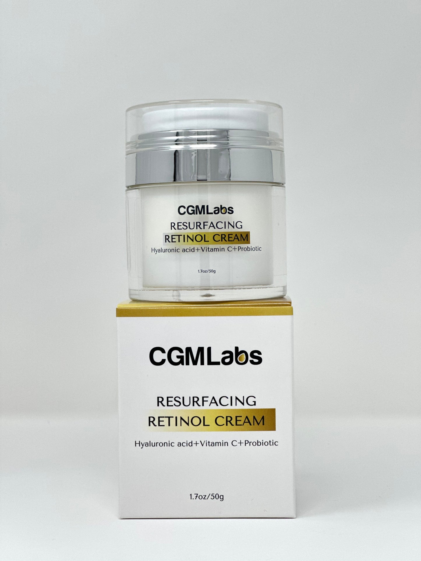 Resurfacing Retinol Cream - Hyaluronic acid + Vitamin C + Probiotic