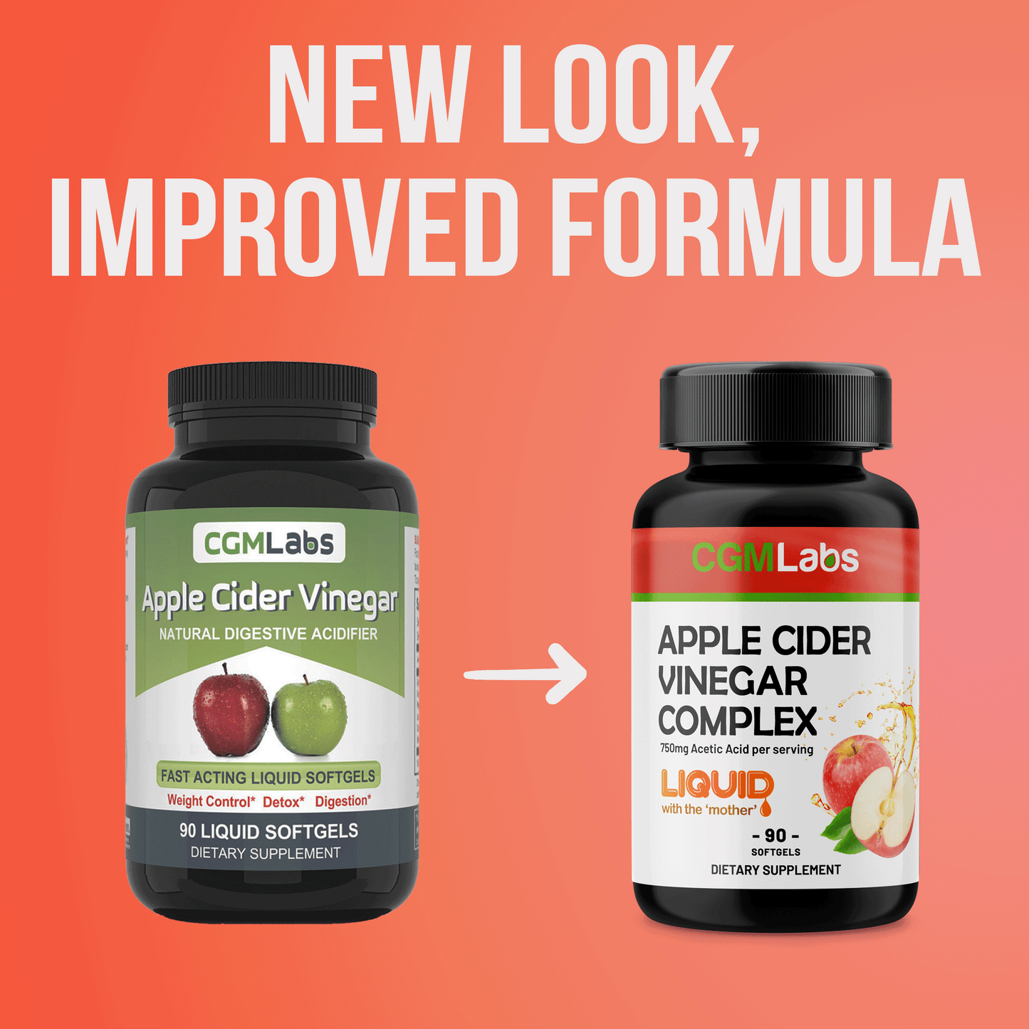 CGM Labs - Apple Cider Vinegar Complex - 90 Softgels