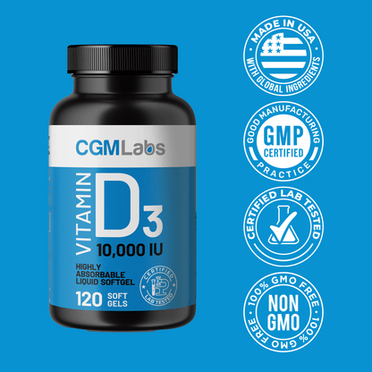 CGM Labs - Vitamin D3 10,000 IU - 120 Softgels