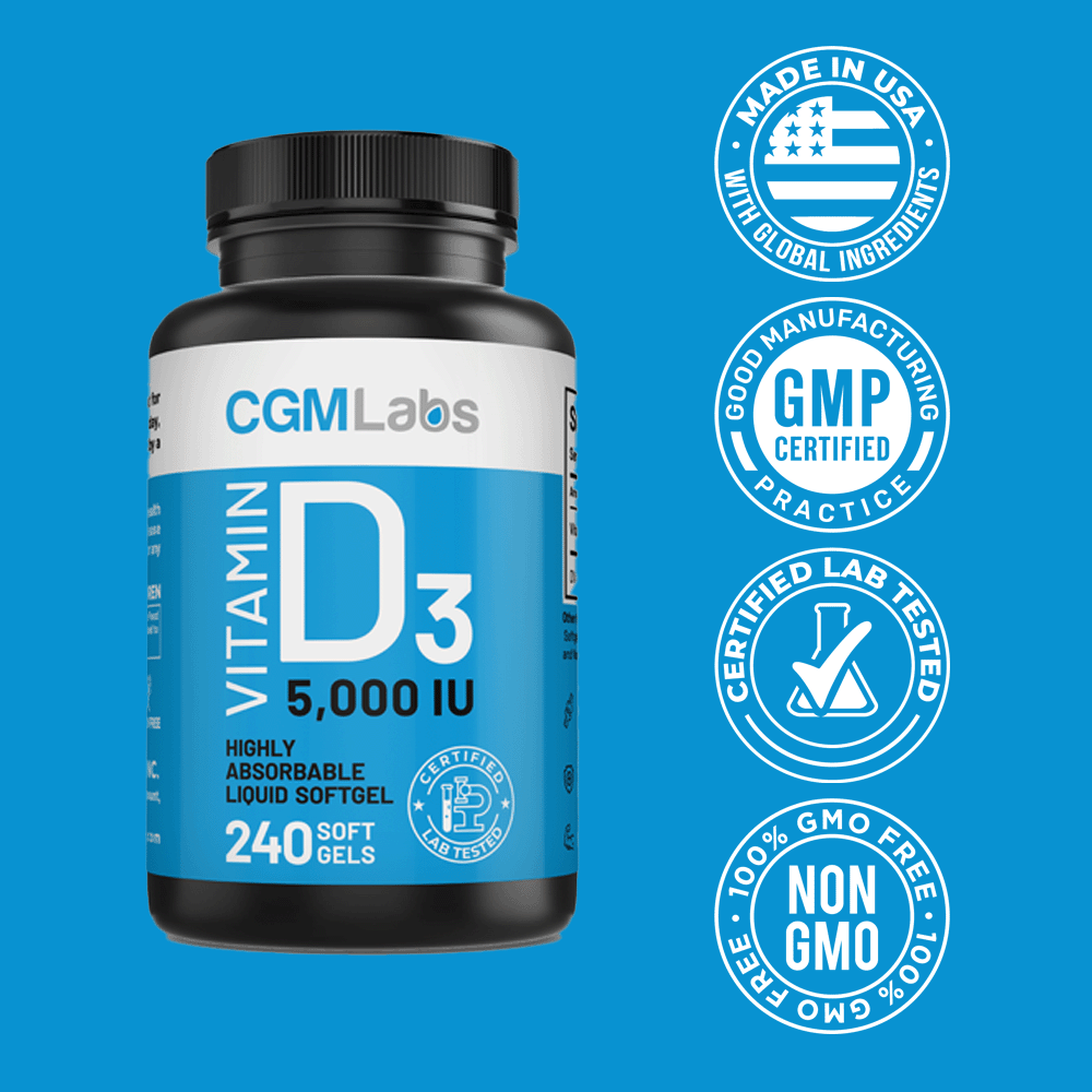 CGM Labs - Vitamin D3 5,000 IU - 240 Softgels