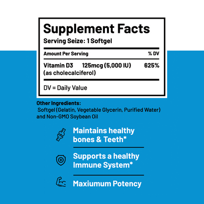 CGM Labs - Vitamin D3 5,000 IU - 240 Softgels