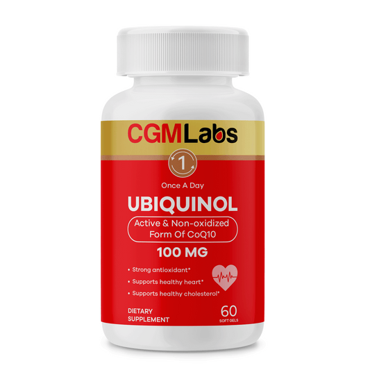 CGM Labs - Ubiquinol 100MG Active & Non-Oxidized(Reduced) Form of CoQ10 - 60 Softgels