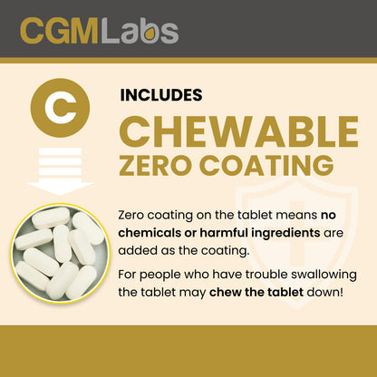 CGM Labs - Once A Day Albumin Complex - 200 Chewable Tablets