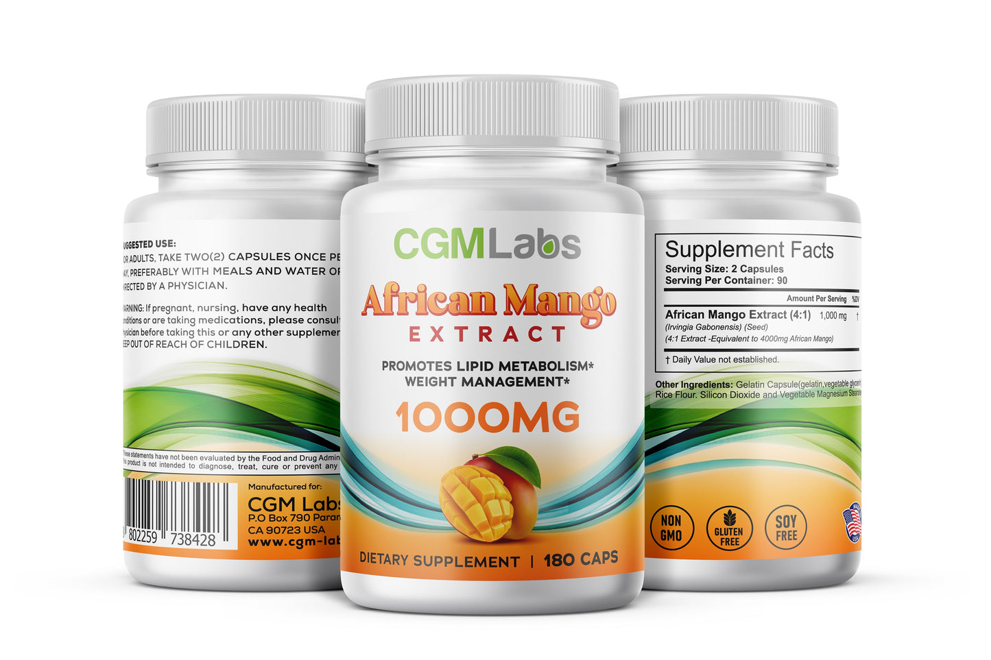 CGM Labs - African Mango Seed Extract 1000mg - 180 caps